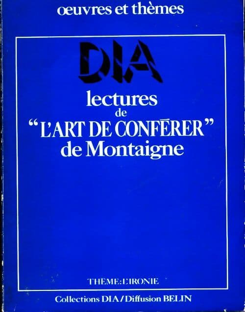 Lectures de l'Art de conférer - Collectif